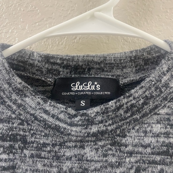 Lulus Grey knit sweater dress - Picture 3 of 3